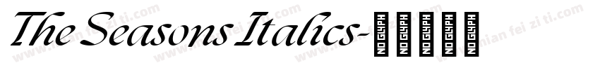 The Seasons Italics字体转换